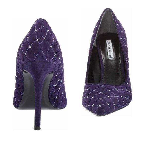 Charles David sz9.5 Castle $230 Stiletto Evening Fashion Dress Heels Shoes NIB